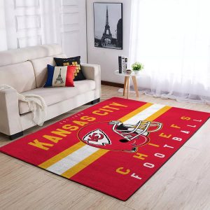 Kansas City Chiefs Edition Carpet Rug, Area Rugs for Living Room, Area Rugs Clearance Indoor Carpet for Living Room Decor and Accessories, Sports Fan Home Decor, Carpet Living Room Rugs 24″ x 36″