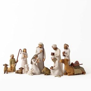 Willow Tree Nativity Starter Figures with The Three Wisemen Plus Camel, 13-Piece Set