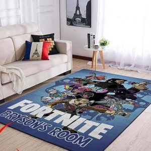 Custom Name Rug, Gamer Rug, Gamming Rug, Non-Slip Rugs, Game Characters Carpet for Living Room Bedroom Sofa Mat Door Mat Kitchen Home