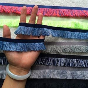 Lace Crafts – 10 Yards/lot Polyester Tassel Fringe Trim for DIY African Lace Yarn Ribbon for Curtain Handicraft Bags Decoration 3cm Wide