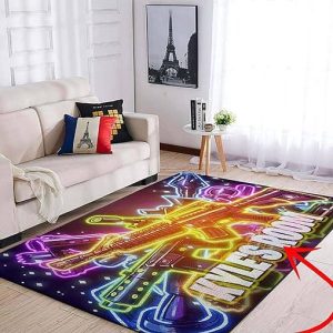 Custom Name Rug, Gamer Rug, Gamming Rug, Non-Slip Rugs, Game Characters Carpet for Living Room Bedroom Sofa Mat Door Mat Kitchen Home Decoration 16, 3×5 ft