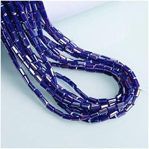 AB Color 3x6mm Cuboid Beads Jewelry Accessories Glass Beads for Jewelry Making – (Color: C233; Item Diameter: A6-3x6mmAB)