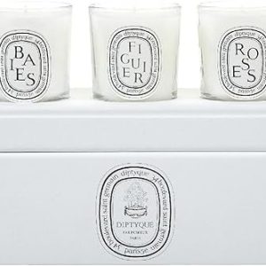 Diptyque Votive Candle Trio-Baies, Figuier, Roses-3 ct.