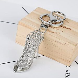 Key Chains Occus Fashion Fancy Metal High Heel Shoe Keychain Women Charms Key Chains Keyrings Chaveiros Birthday Party Gift-50