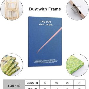 BAMNIE King Krule The Ooz 1 Canvas Poster Wall Decorative Art Painting Living Room Bedroom Decoration Gift Frame-style