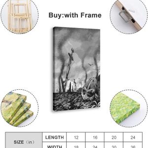 Vinland Saga Manga Anime Poster Canvas Poster Bedroom Decor Sports Landscape Office Room Decor Gift Frame: 12x18inch(30x45cm)