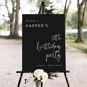 Personalized Happy Birthday Welcome Sign, Happy Birthday Sign, Birthday Yard Sign, Birthday Party, Birthday Party Decor, Custom Birthday Sign, Welcome To Birthday Celebration Party Sign A08