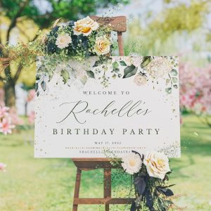Personalized Happy Birthday Welcome Sign, Happy Birthday Sign, Birthday Yard Sign, Birthday Party, Birthday Party Decor, Custom Birthday Sign, Welcome To Birthday Celebration Party Sign A10