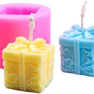 Candle Molds – Candle Silicone Mold Christmas Gift Box Aroma Gypsum Molds Diy Craft Party Decoration Soap Making – Skull Sets Candle Pagan Moon Pyramid Shape Floating Succulent Round Crust Li