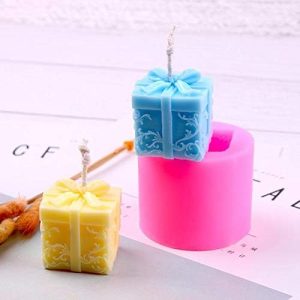 Candle Molds – Candle Silicone Mold Christmas Gift Box Aroma Gypsum Molds Diy Craft Party Decoration Soap Making – Skull Sets Candle Pagan Moon Pyramid Shape Floating Succulent Round Crust Li