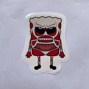 Pack 3″ Colossal Spongebob Skin Meme Spongebob Sticker Meme Funny for Fridge, Car, Truck, Window 3″