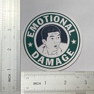 Pack 3 Steven He YouTube Emotional Damage youtooz Meme Circle Sticker 3″