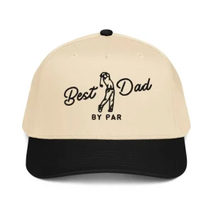 Best Dad By Par Hat – Funny Golf Dad Cap, Embroidered Golf Hat, Father’s Day Gift for Dad