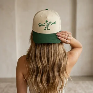 Best Dad By Par Hat – Funny Golf Dad Cap, Embroidered Golf Hat, Father’s Day Gift for Dad